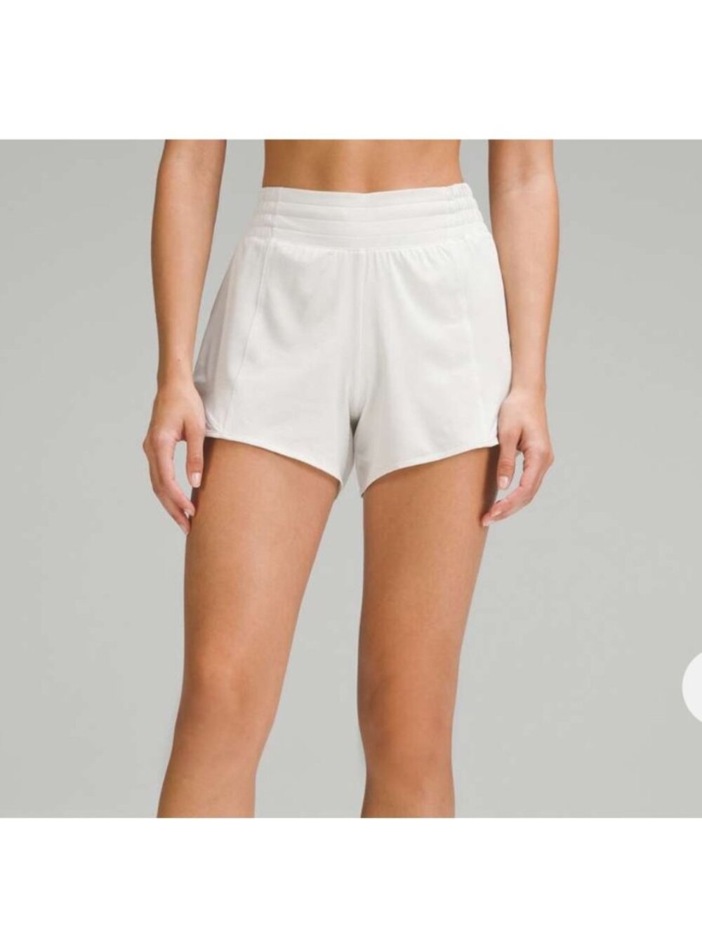 Lululemon Hotty Hot HR Lined 4” Shorts Bone Size 14 2023